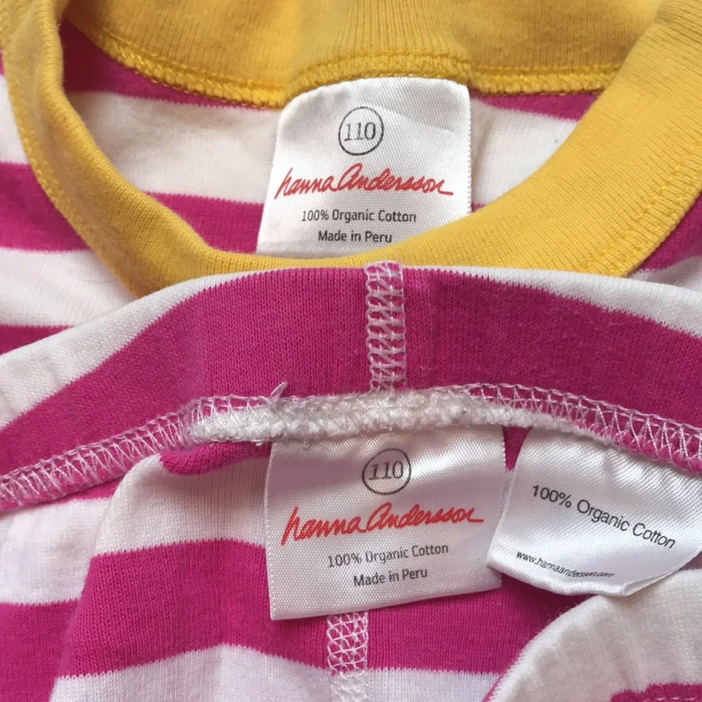 **Hanna Andersson Organic Pajama Set (size 110)